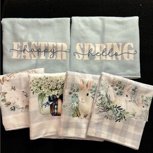 NWT - Set of 6, Easter Dish Towels